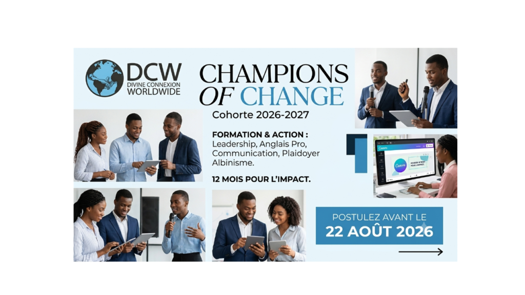 Candidature – Programme DCW Champions of Change 2026-2027